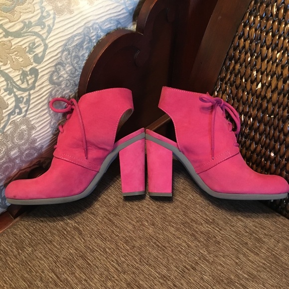 Maison Margiela BOOTS Booties MM6 HEELS - Pink / Red Sz 6 (EU 36) NICE! - Picture 10 of 16